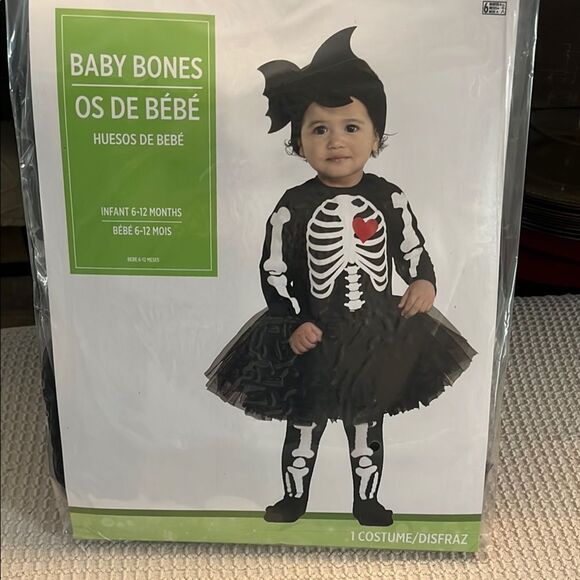 Baby Bones Costume - Black and White - Picture 1 of 5